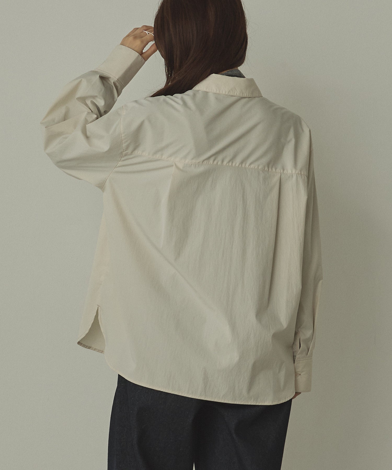 ポリエステルブロード 丈2WAYシャツ