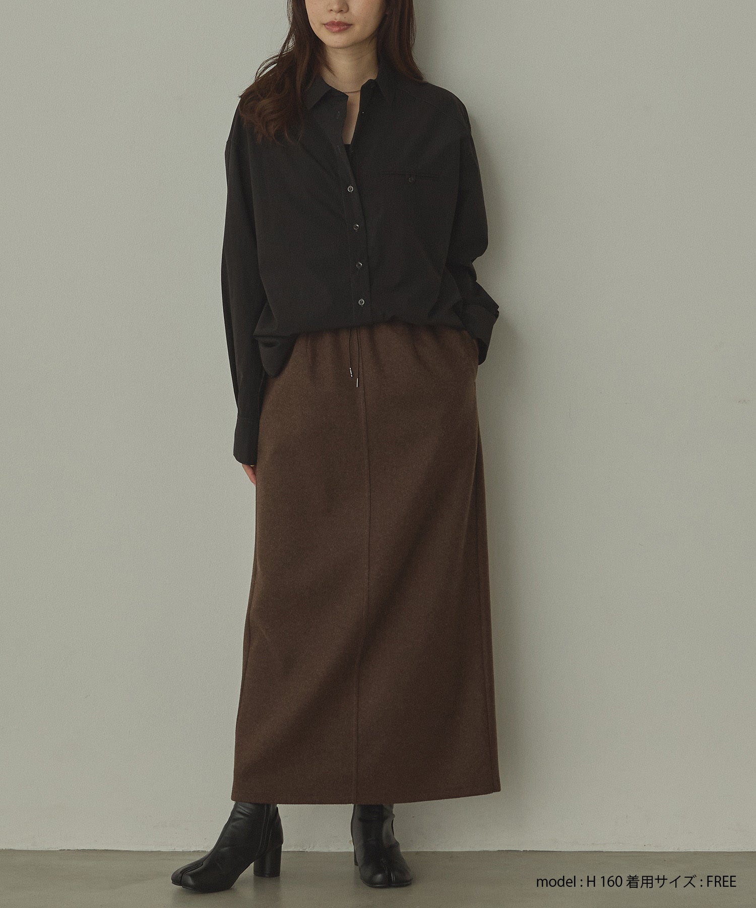 ポリエステルブロード 丈2WAYシャツ