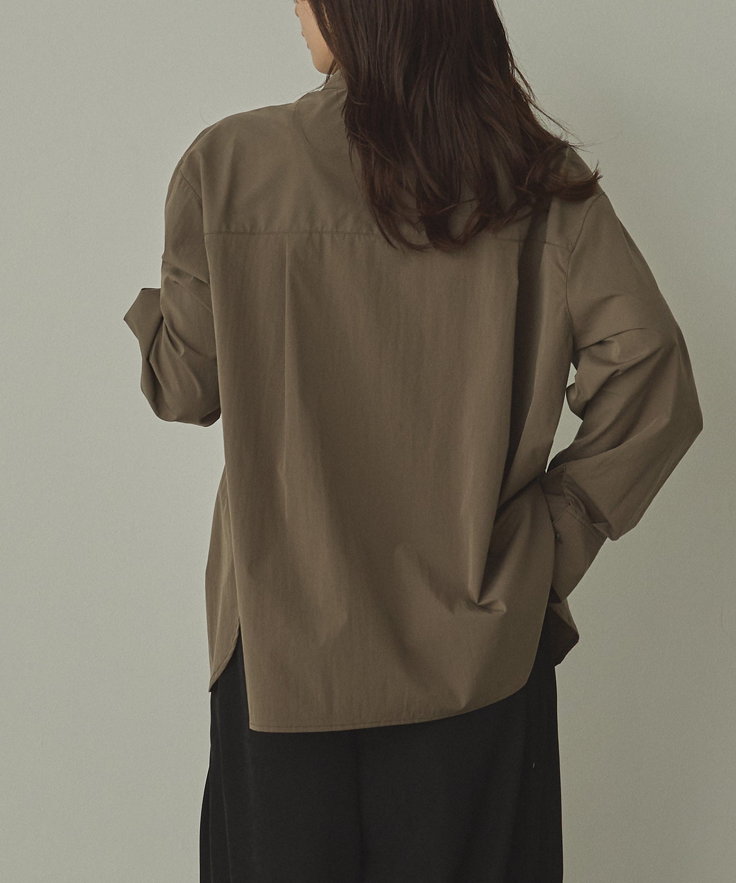 ポリエステルブロード 丈2WAYシャツ
