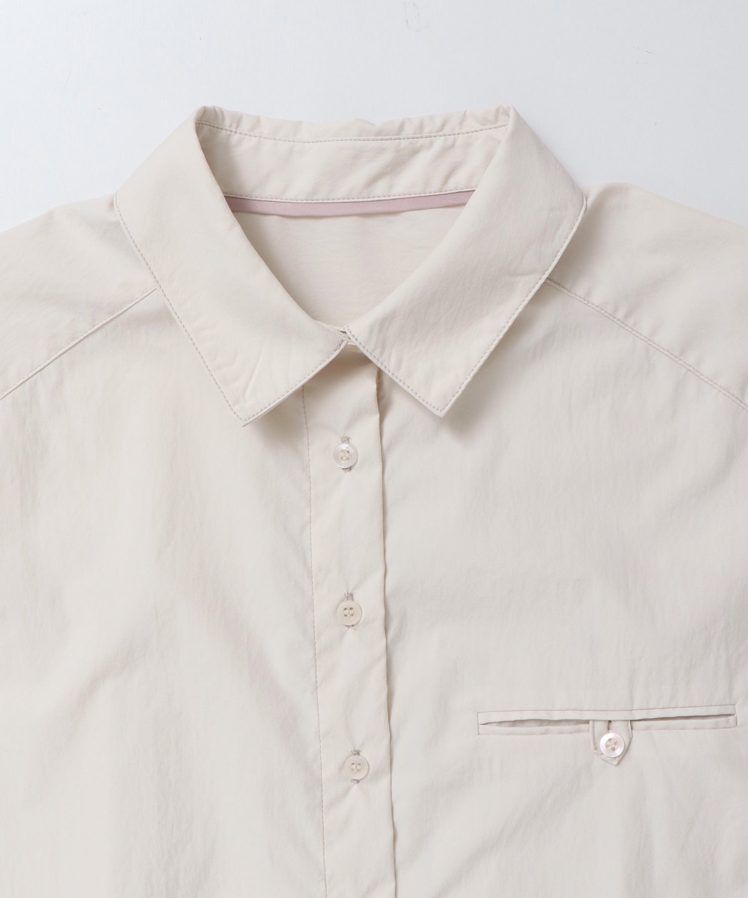 ポリエステルブロード 丈2WAYシャツ