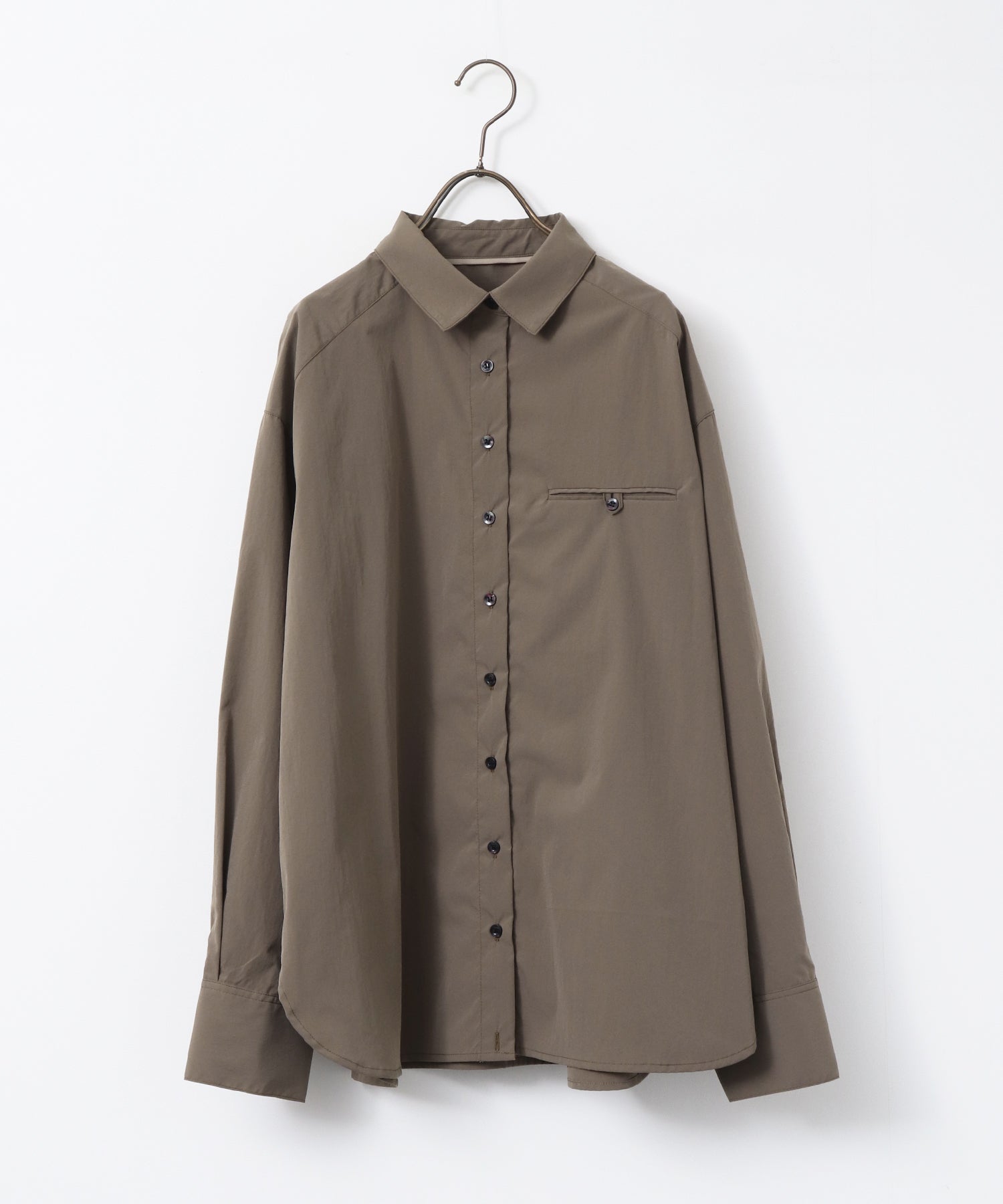 ポリエステルブロード 丈2WAYシャツ
