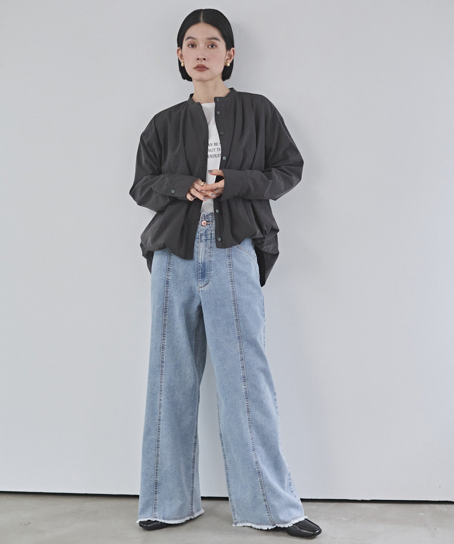 POLYESTER BALLOON SHIRT