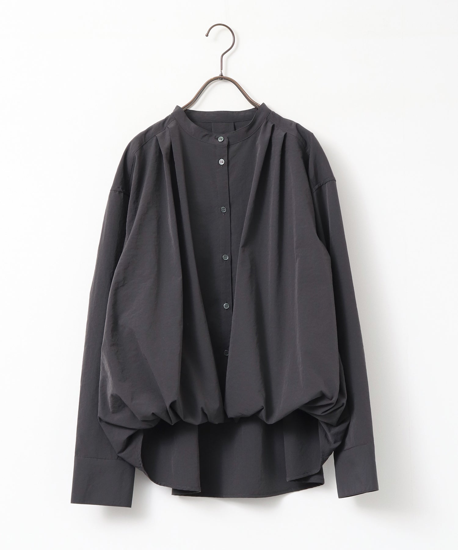 ポリエステルブロード バルーンシャツ