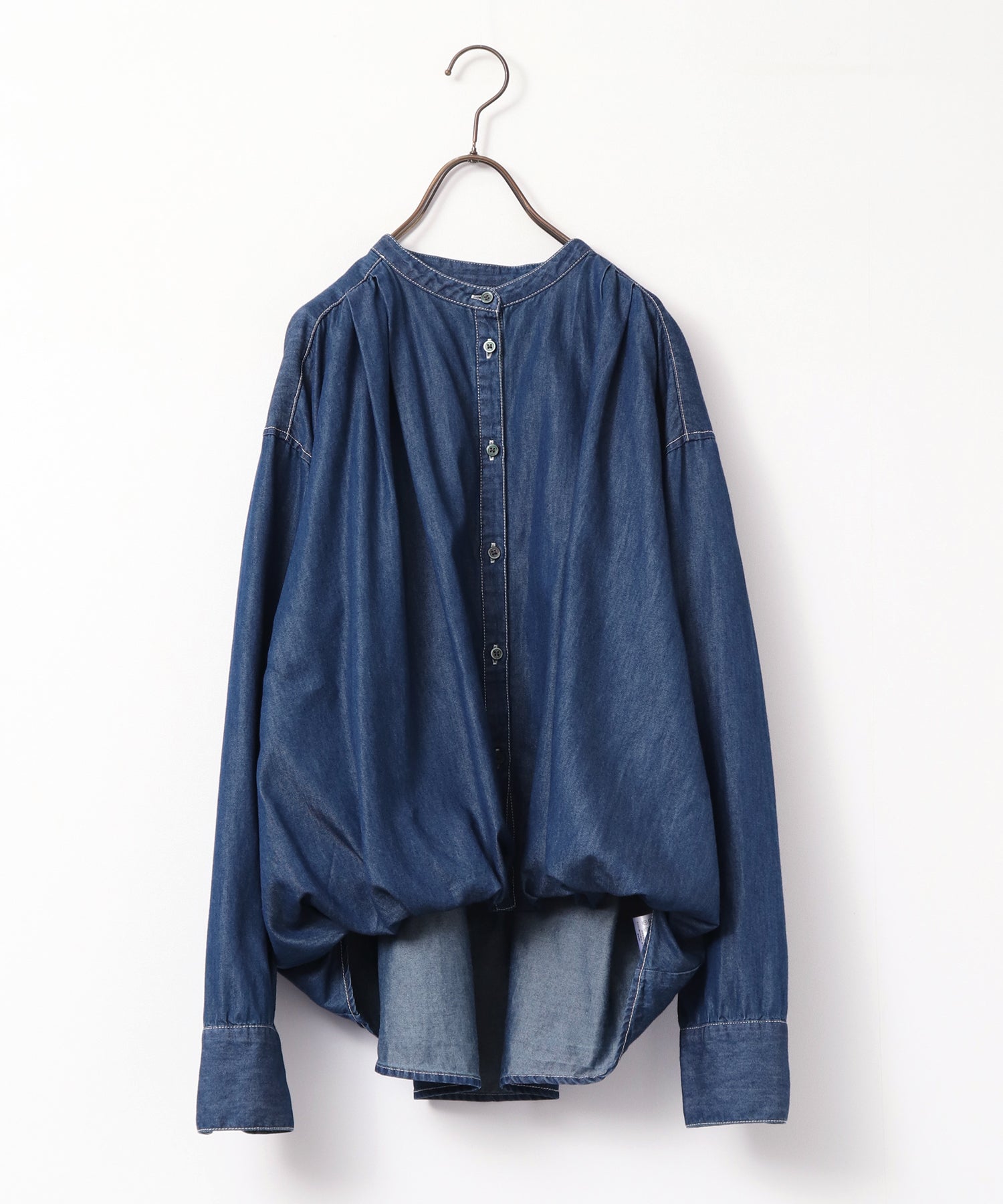 ポリエステルブロード バルーンシャツ