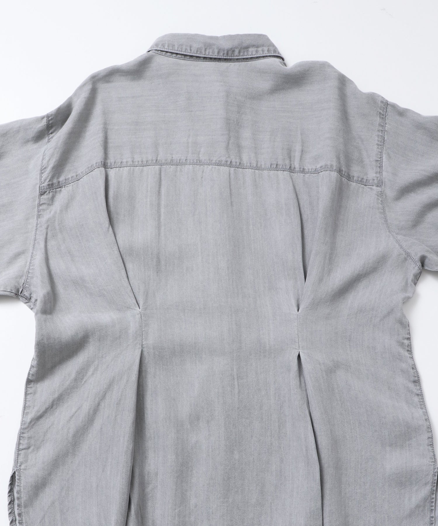 デニム オーバータックシャツ