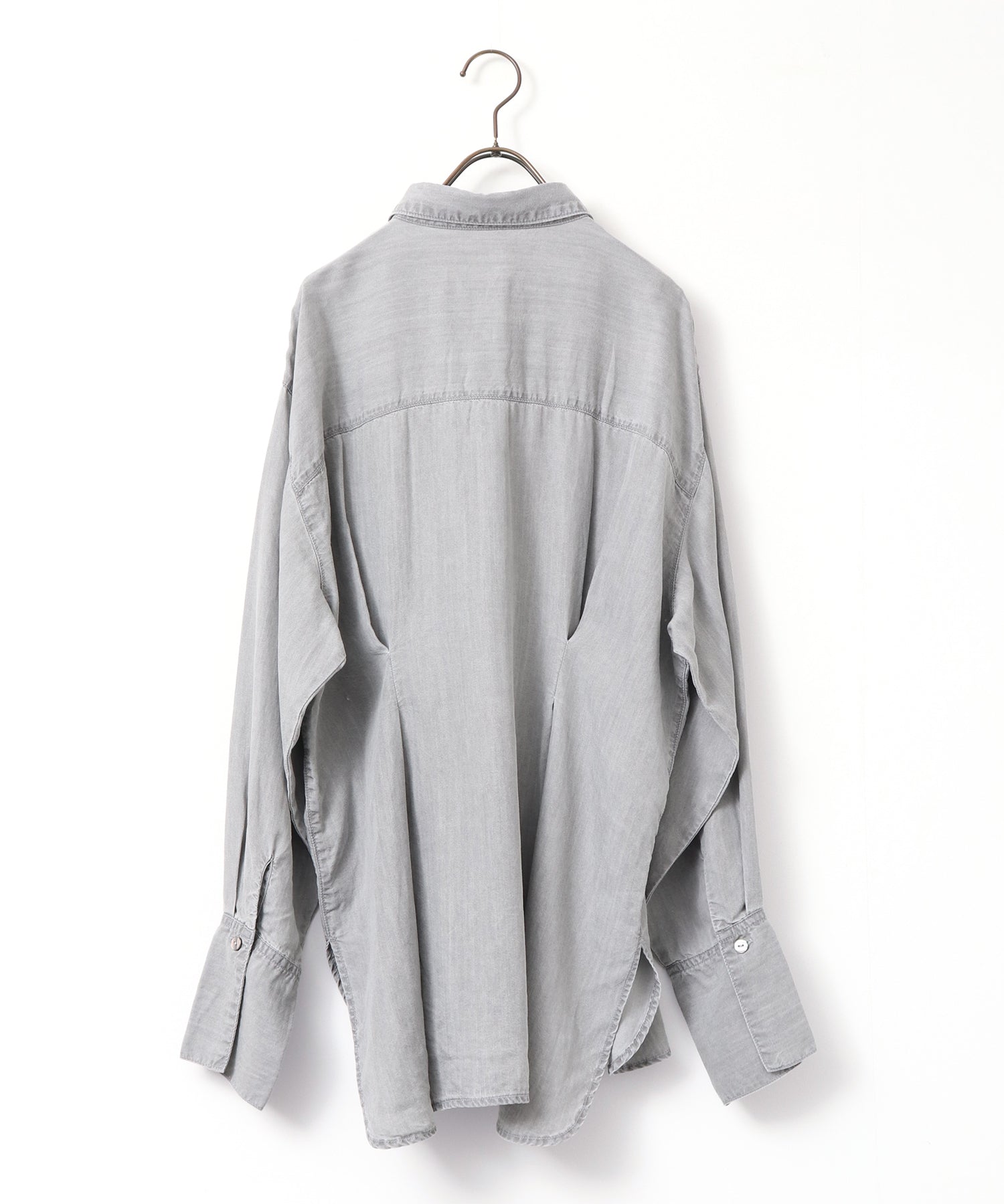 デニム オーバータックシャツ