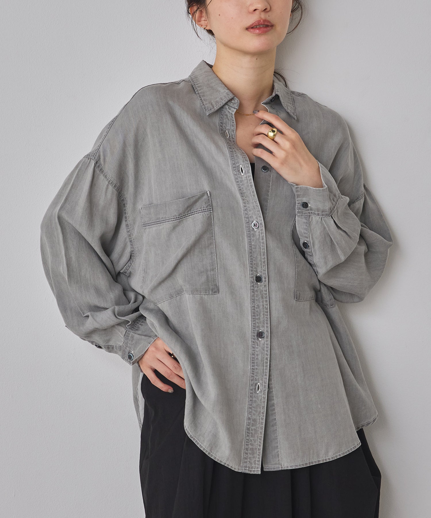TENCEL DENIM OVERSHIRT