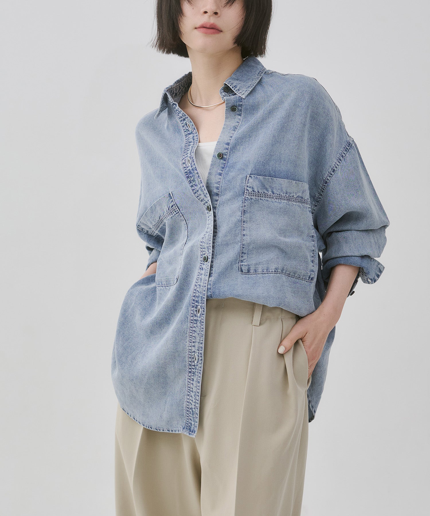 TENCEL DENIM OVERSHIRT