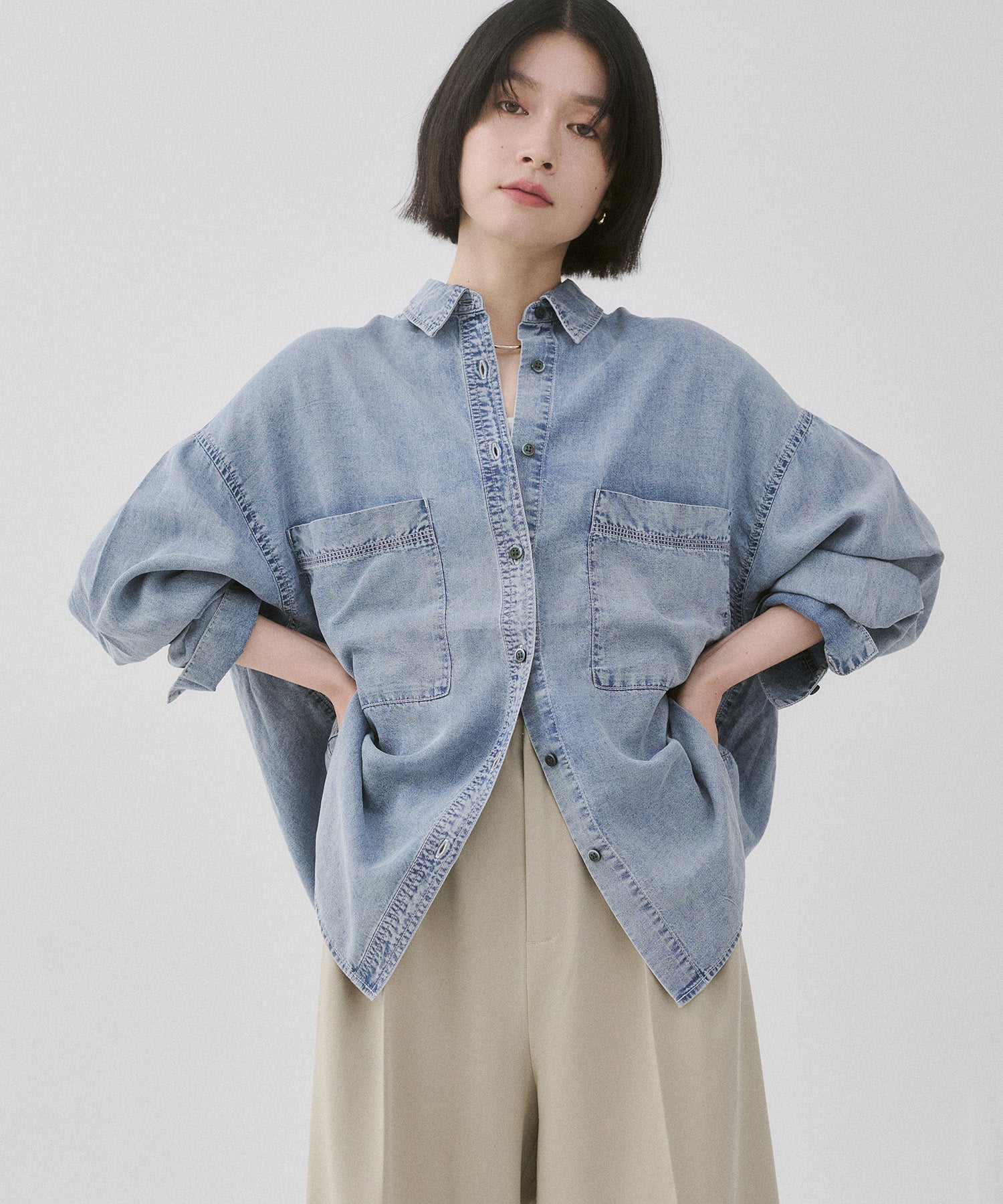 TENCEL DENIM OVERSHIRT