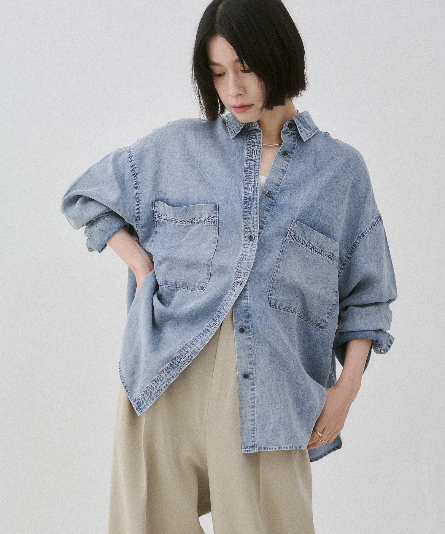TENCEL DENIM OVERSHIRT