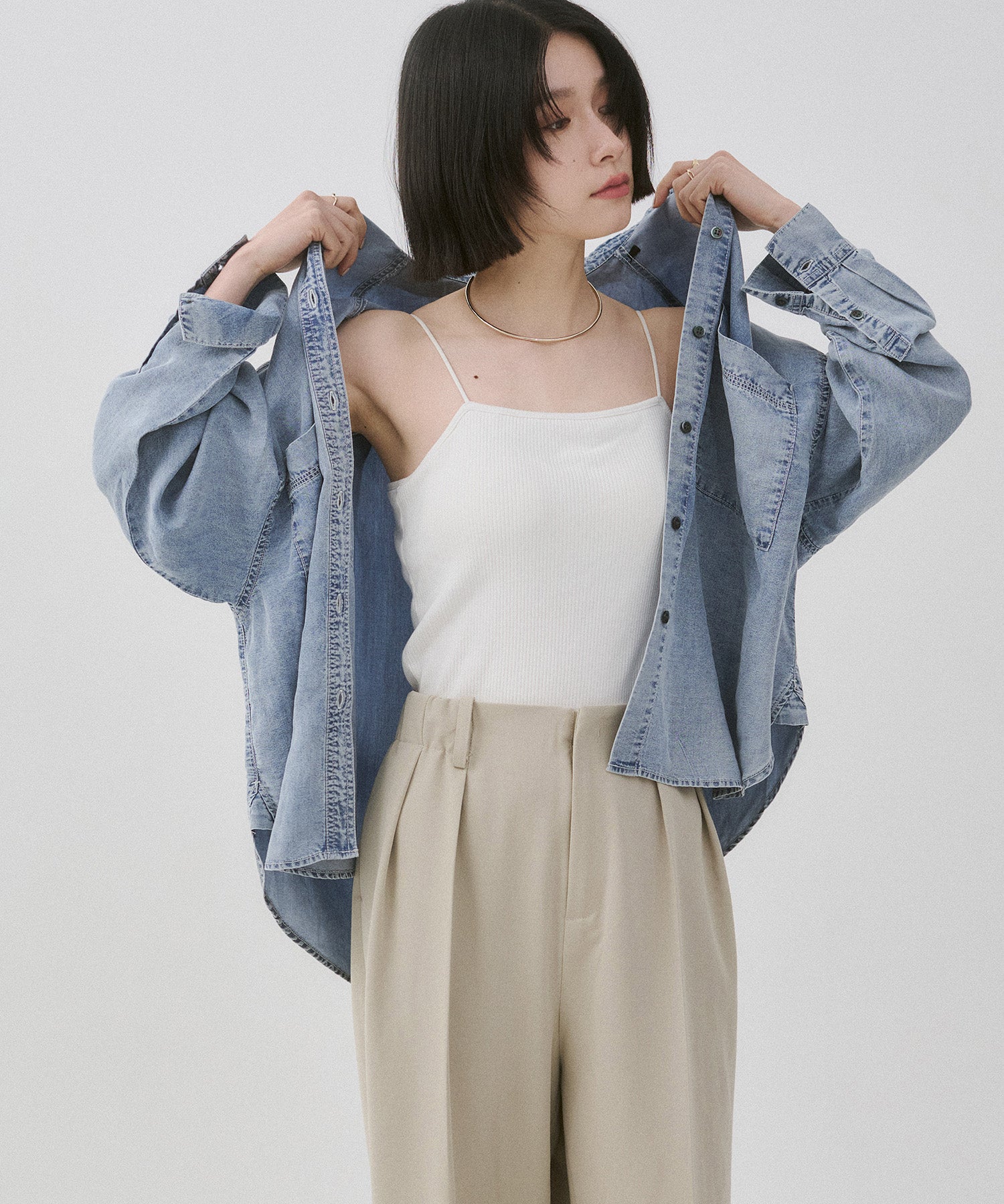 TENCEL DENIM OVERSHIRT