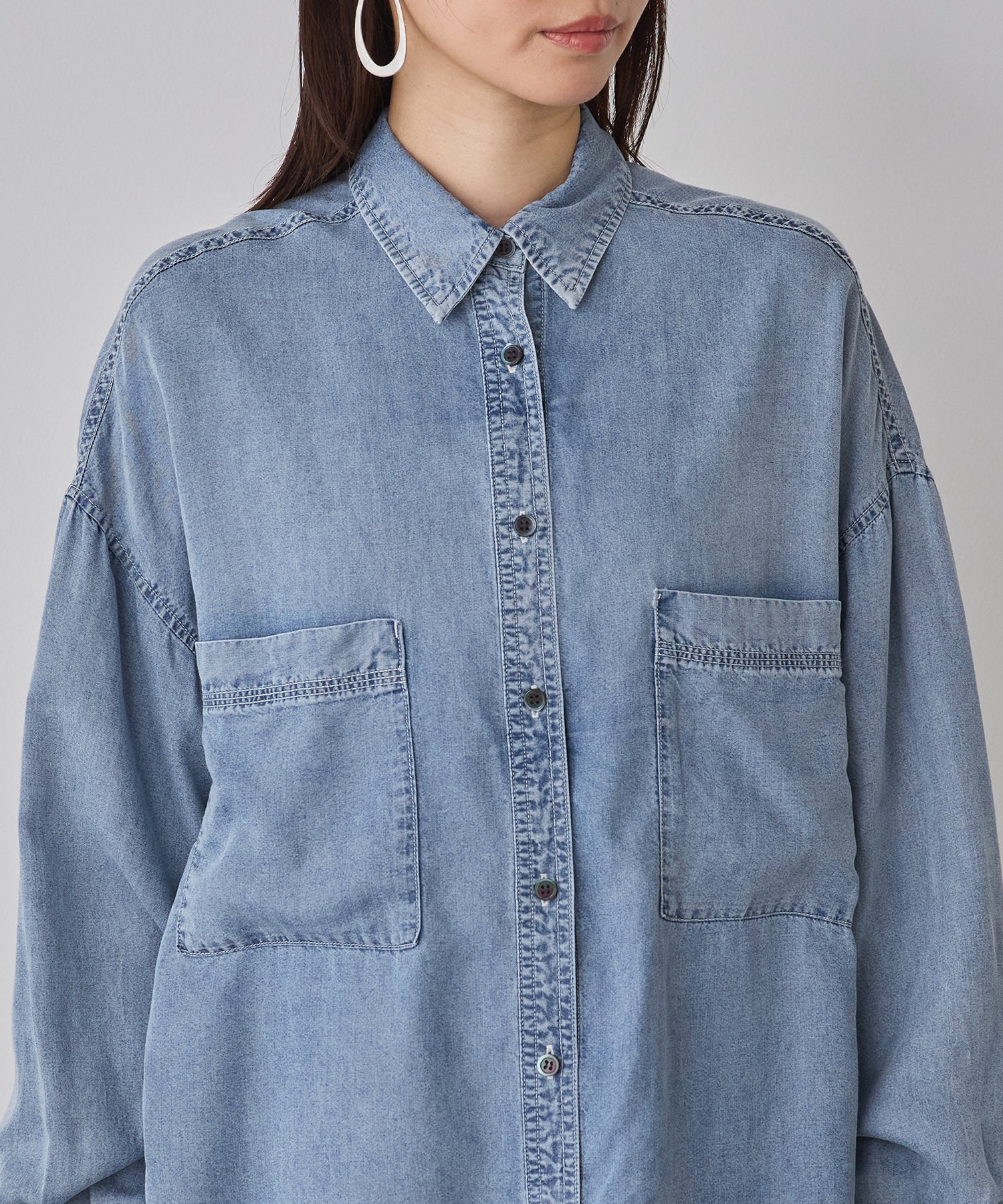 TENCEL DENIM OVERSHIRT
