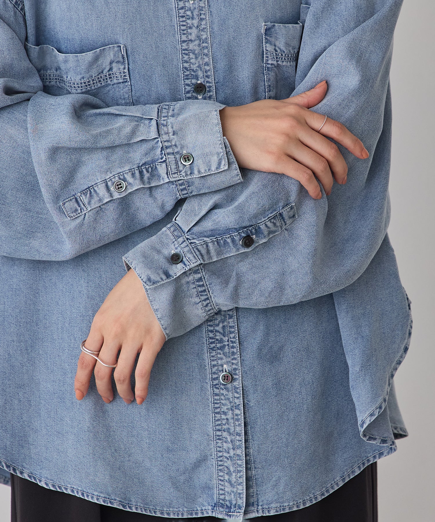 TENCEL DENIM OVERSHIRT