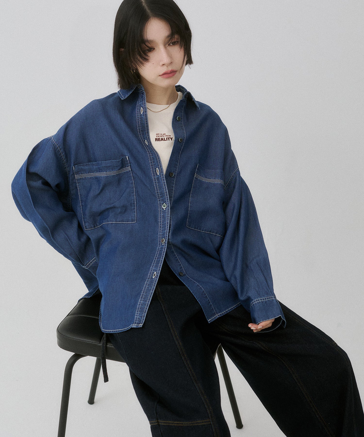 TENCEL DENIM OVERSHIRT