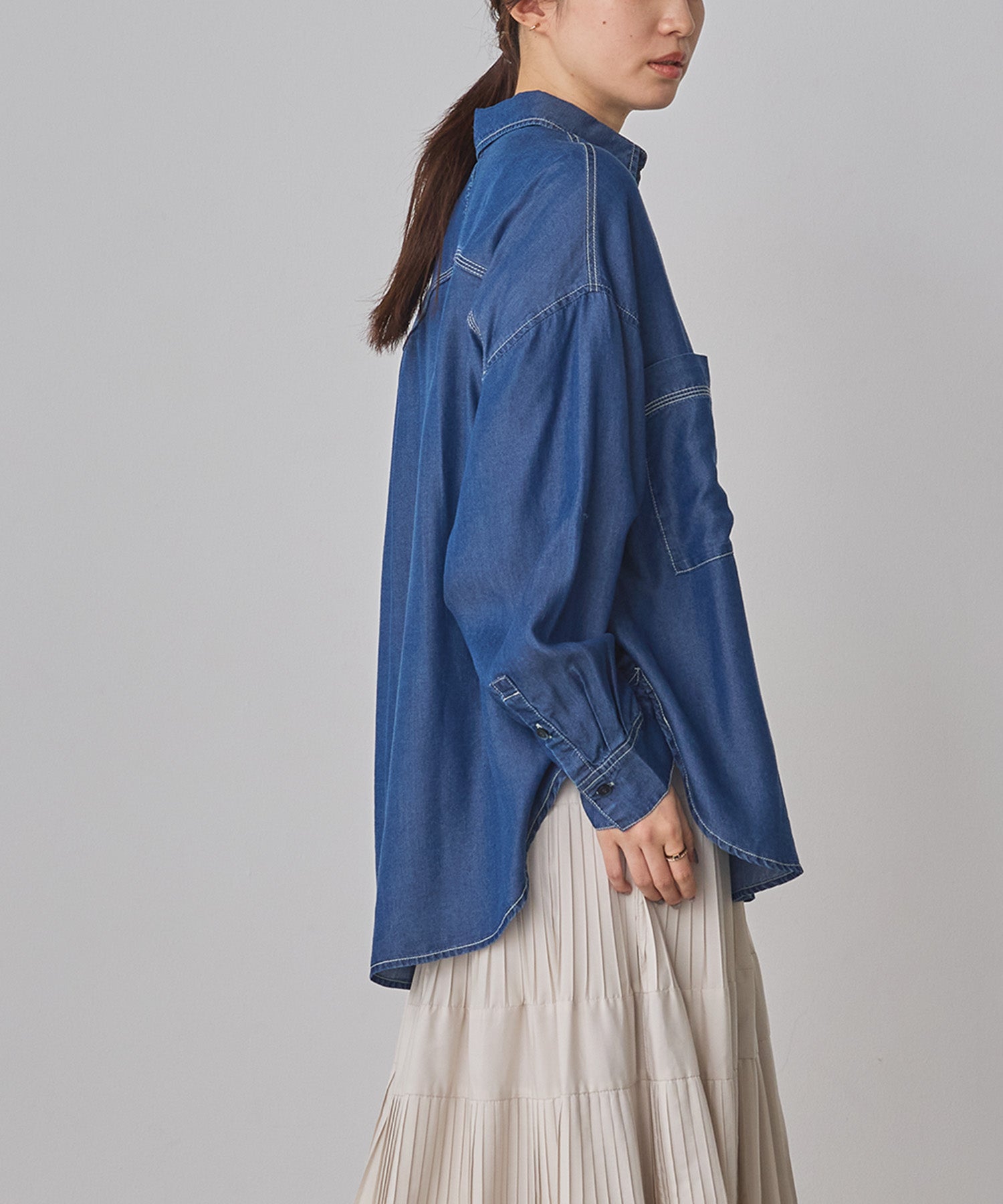 TENCEL DENIM OVERSHIRT