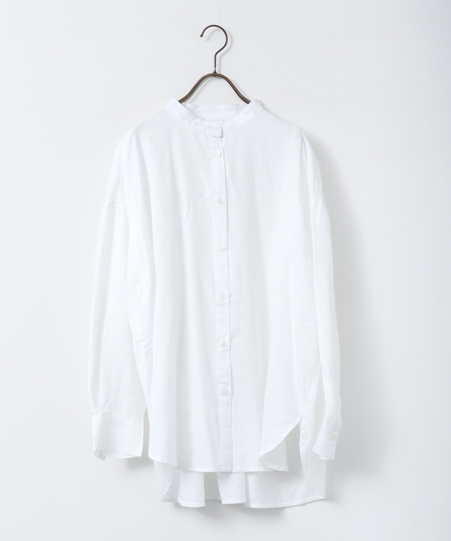 バックギャザー テンセルデニムシャツ