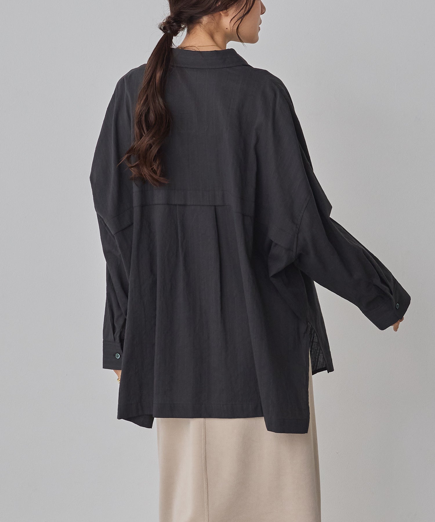 スラブ オーバーサイズシャツ