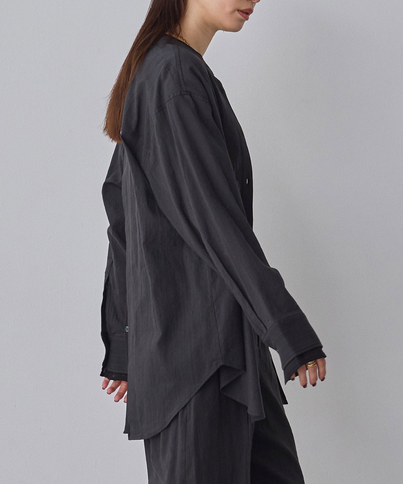 SPRING SLUB SHEER DOCKING SHIRT