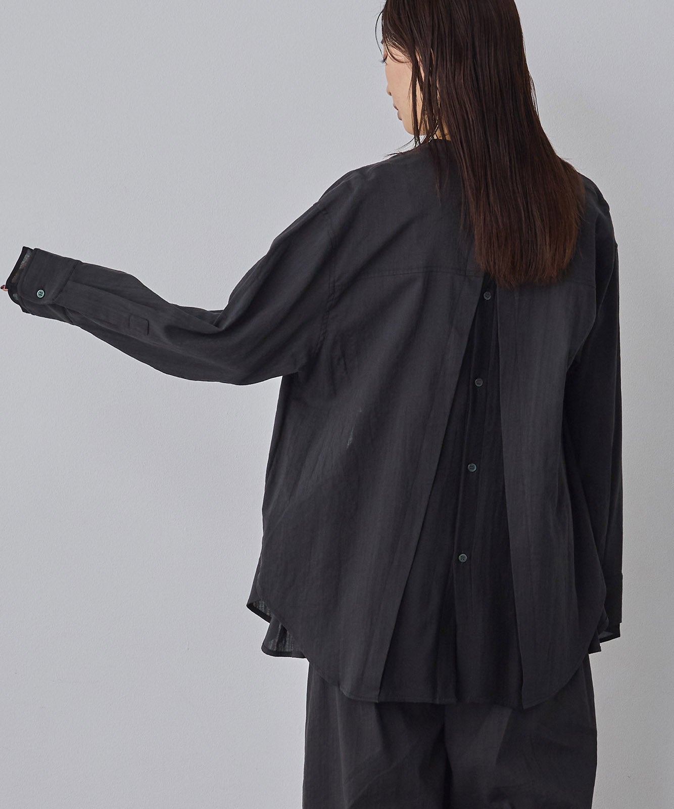 SPRING SLUB SHEER DOCKING SHIRT