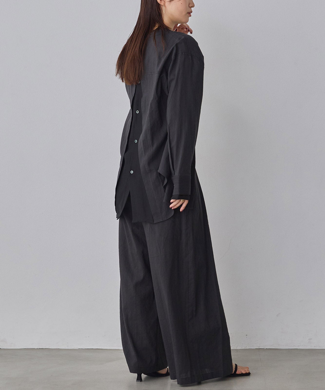 SPRING SLUB SHEER DOCKING SHIRT