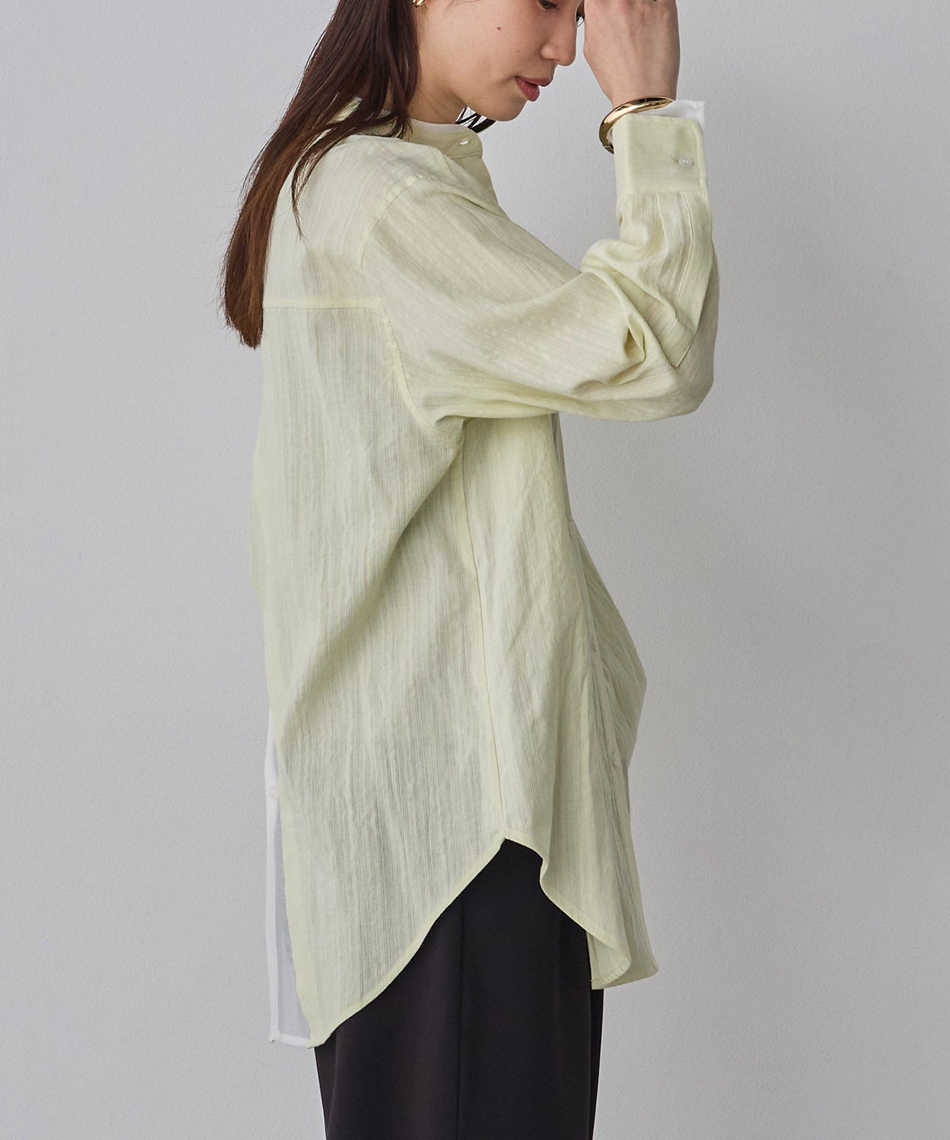 SPRING SLUB SHEER DOCKING SHIRT