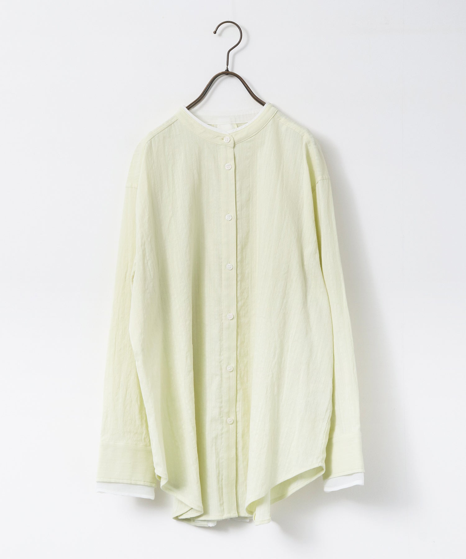 SPRING SLUB SHEER DOCKING SHIRT