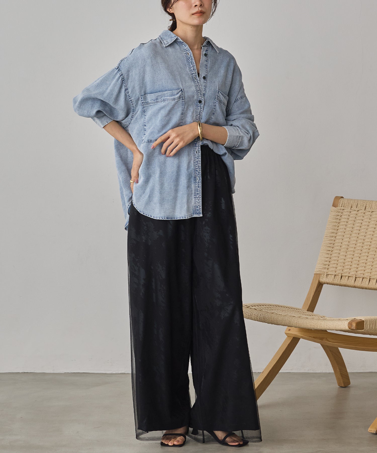 TENCEL DENIM OVERSHIRT