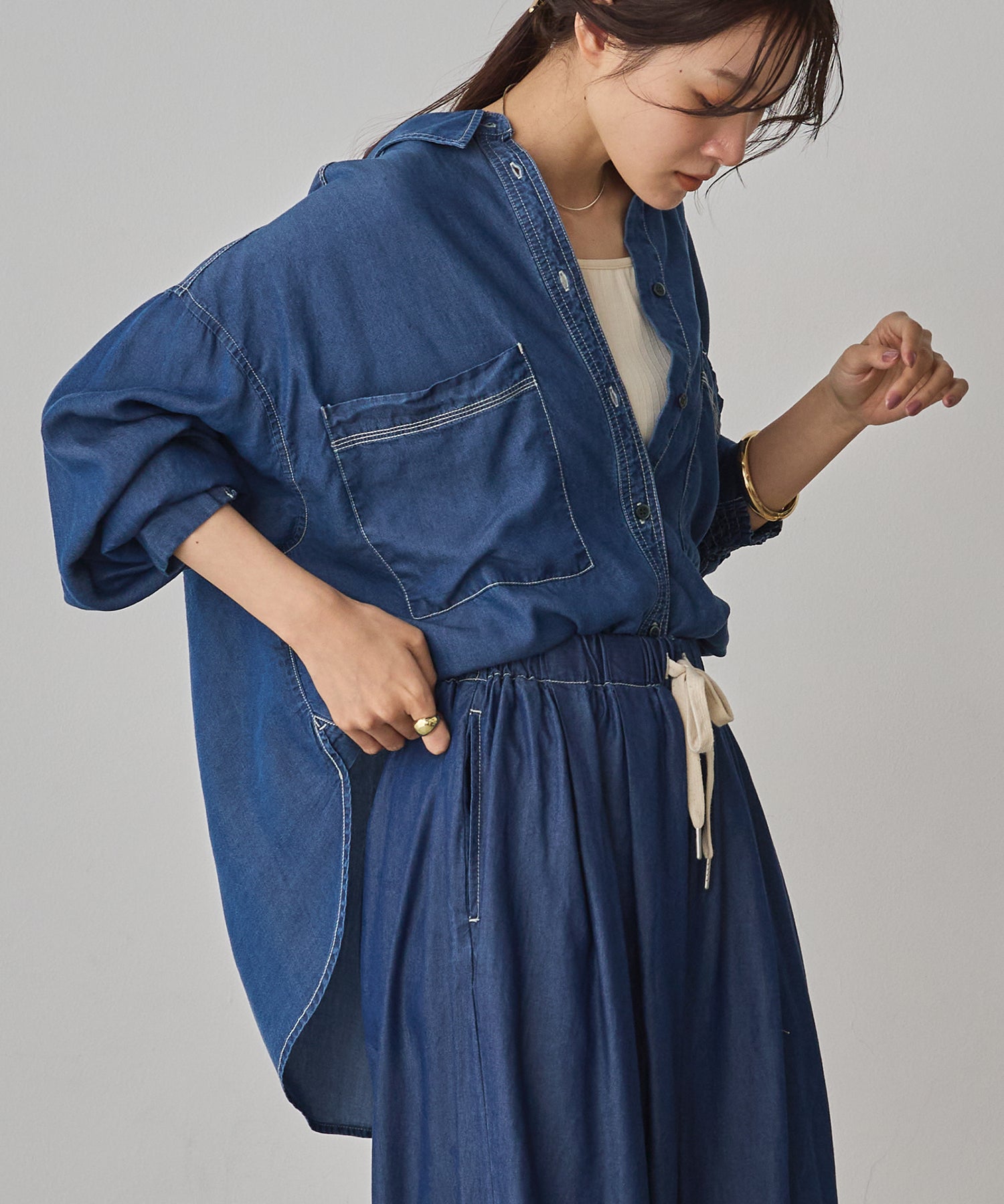 TENCEL DENIM OVERSHIRT