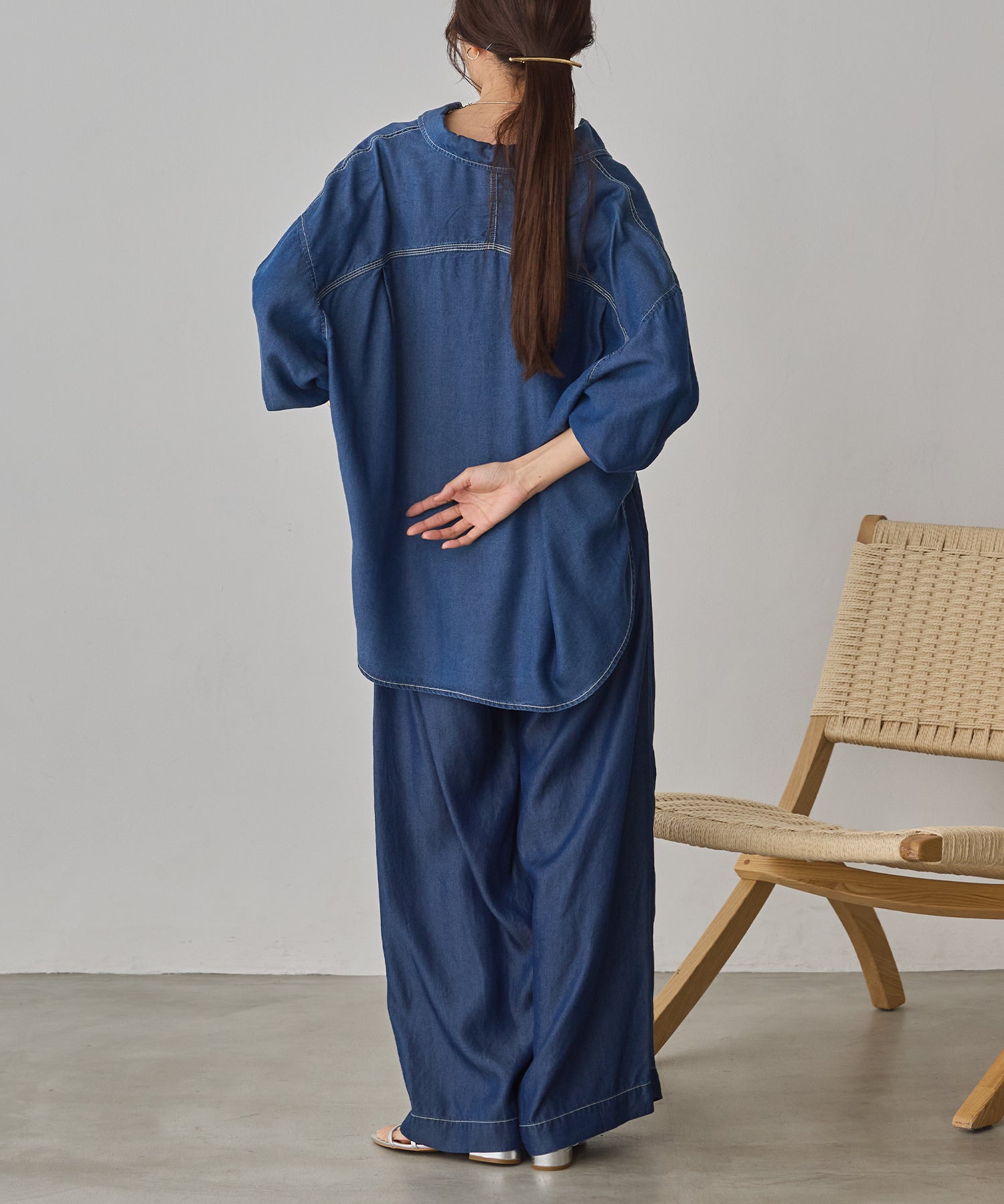 TENCEL DENIM OVERSHIRT