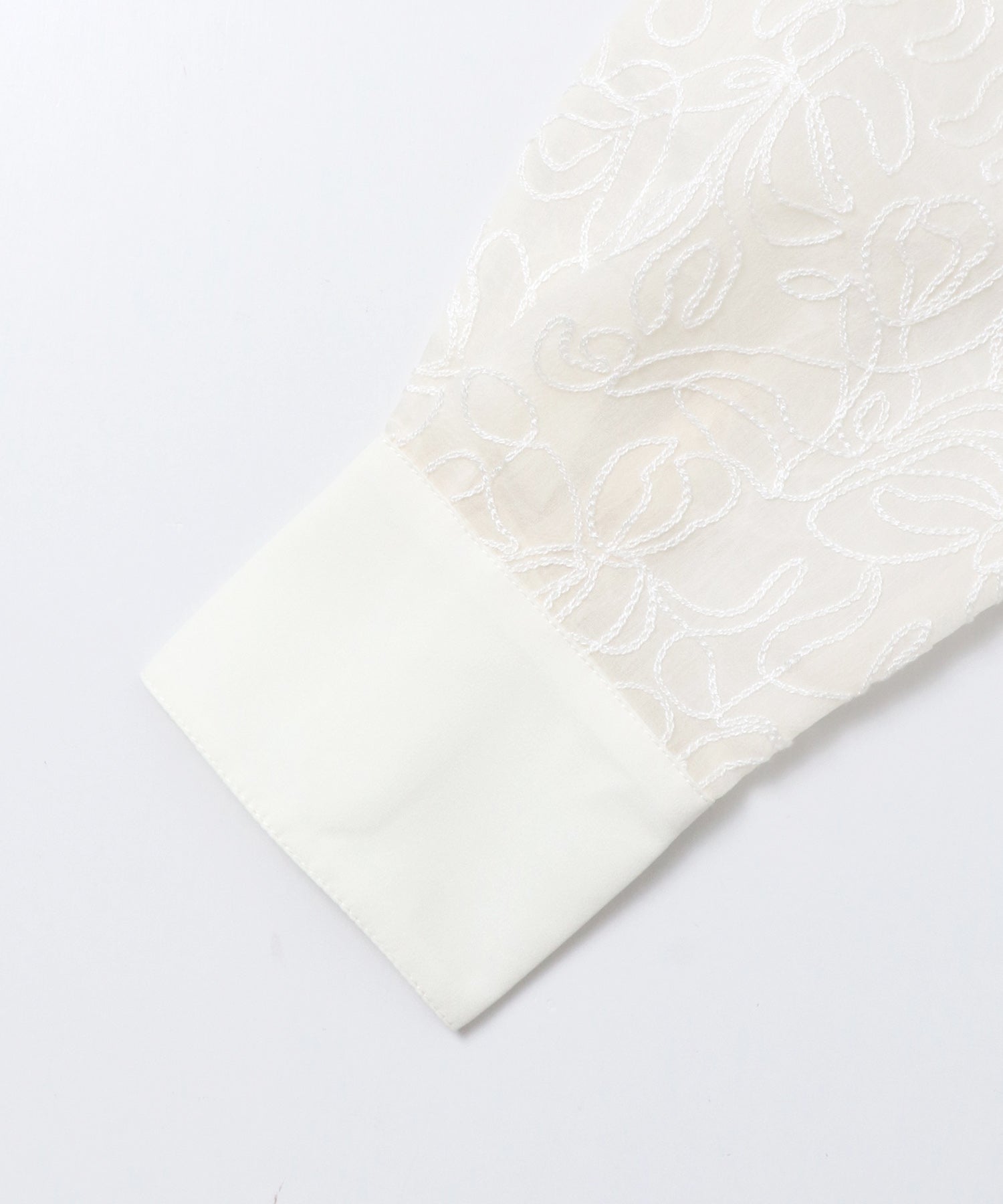 SHEER EMBROIDERED SHIRT