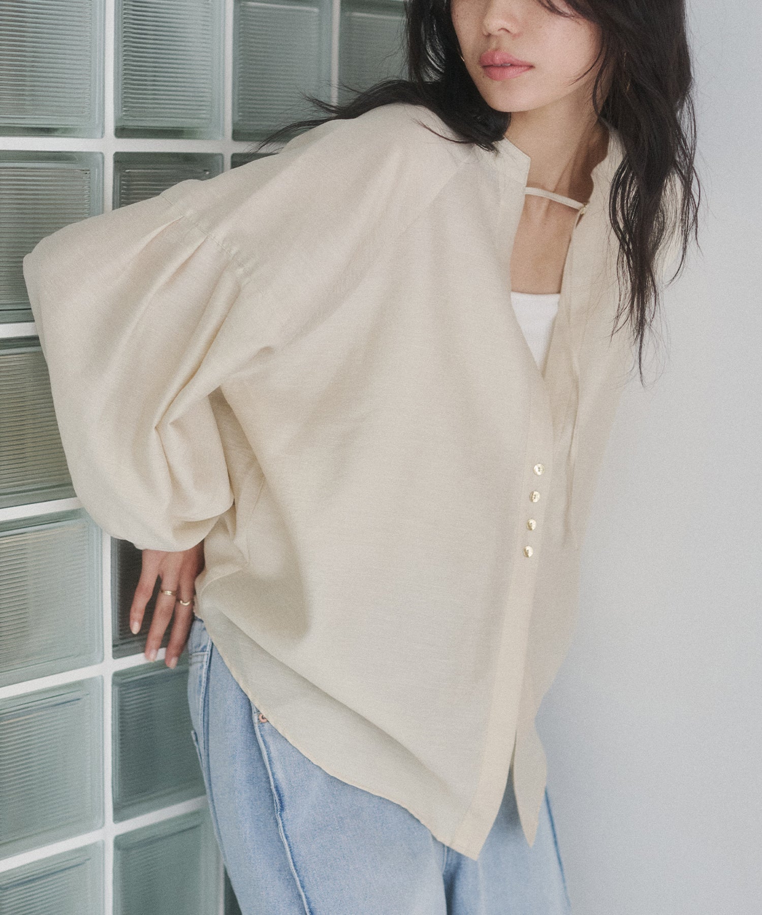 《PRE-ORDER》REVERSIBLE SHEER SHIRT