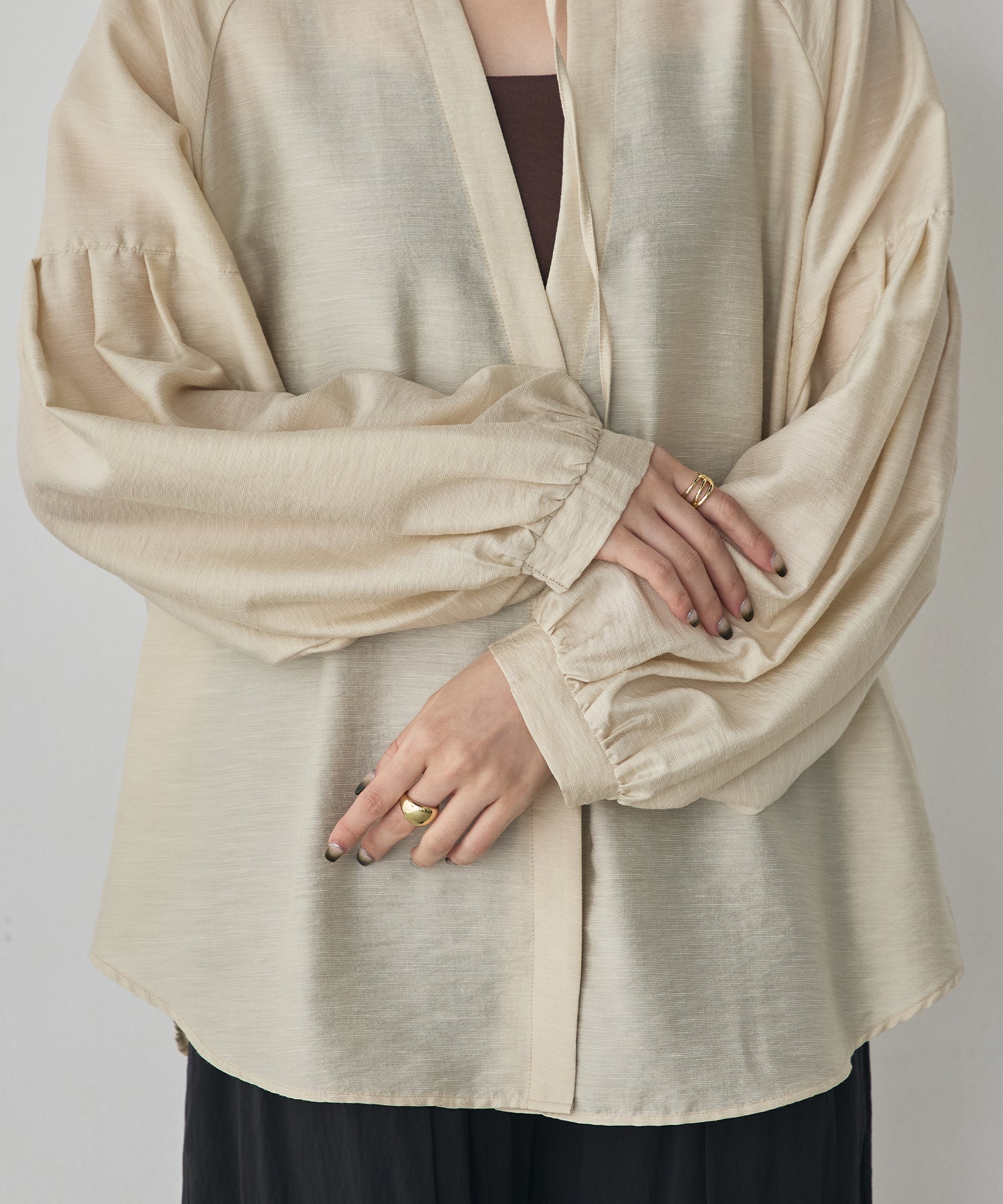 《PRE-ORDER》REVERSIBLE SHEER SHIRT