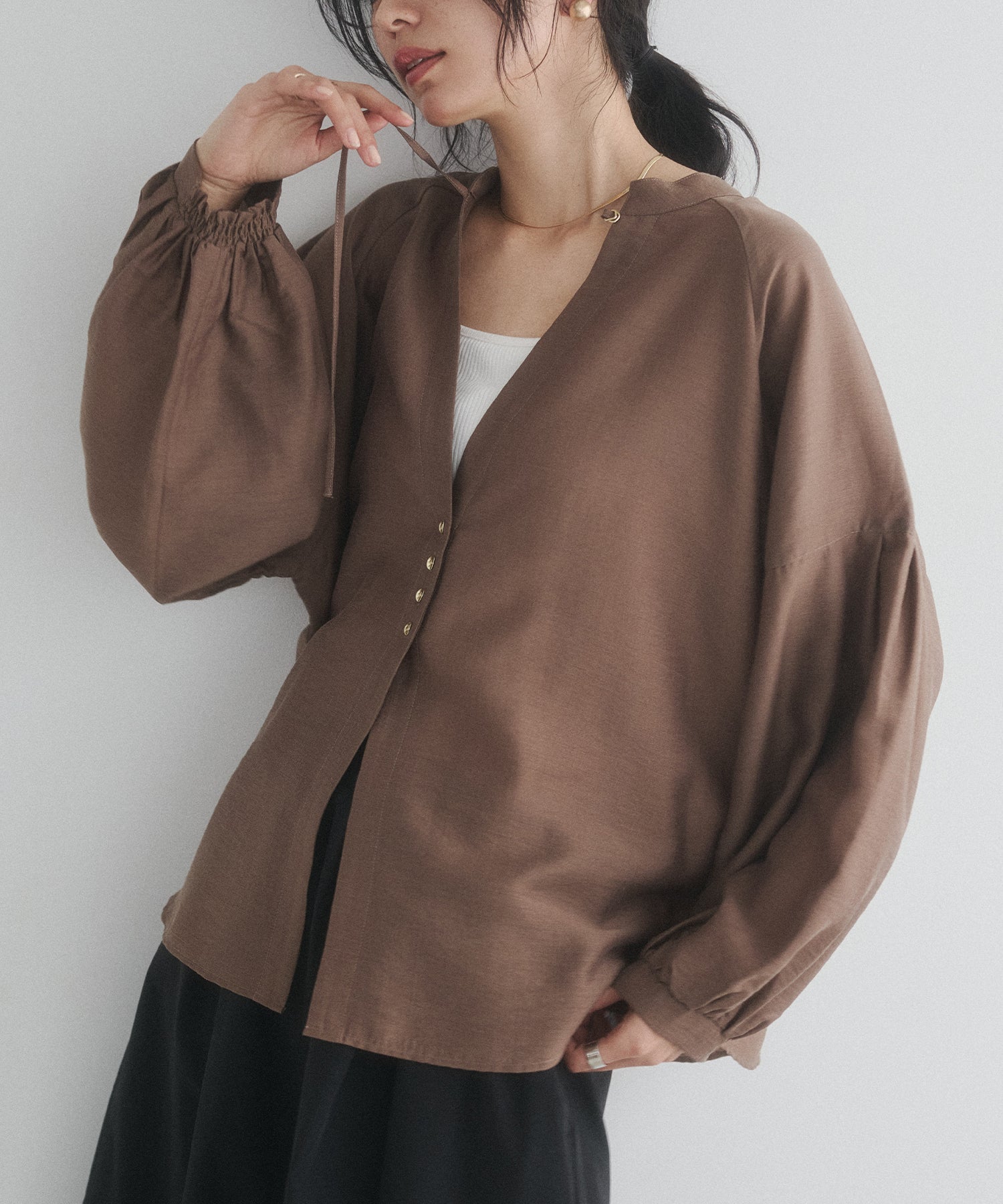 《PRE-ORDER》REVERSIBLE SHEER SHIRT