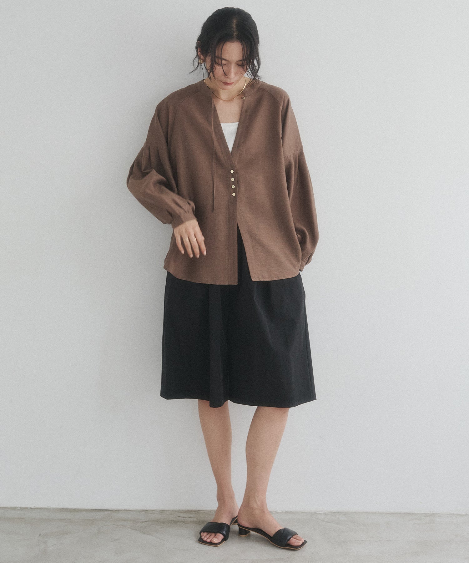 《PRE-ORDER》REVERSIBLE SHEER SHIRT