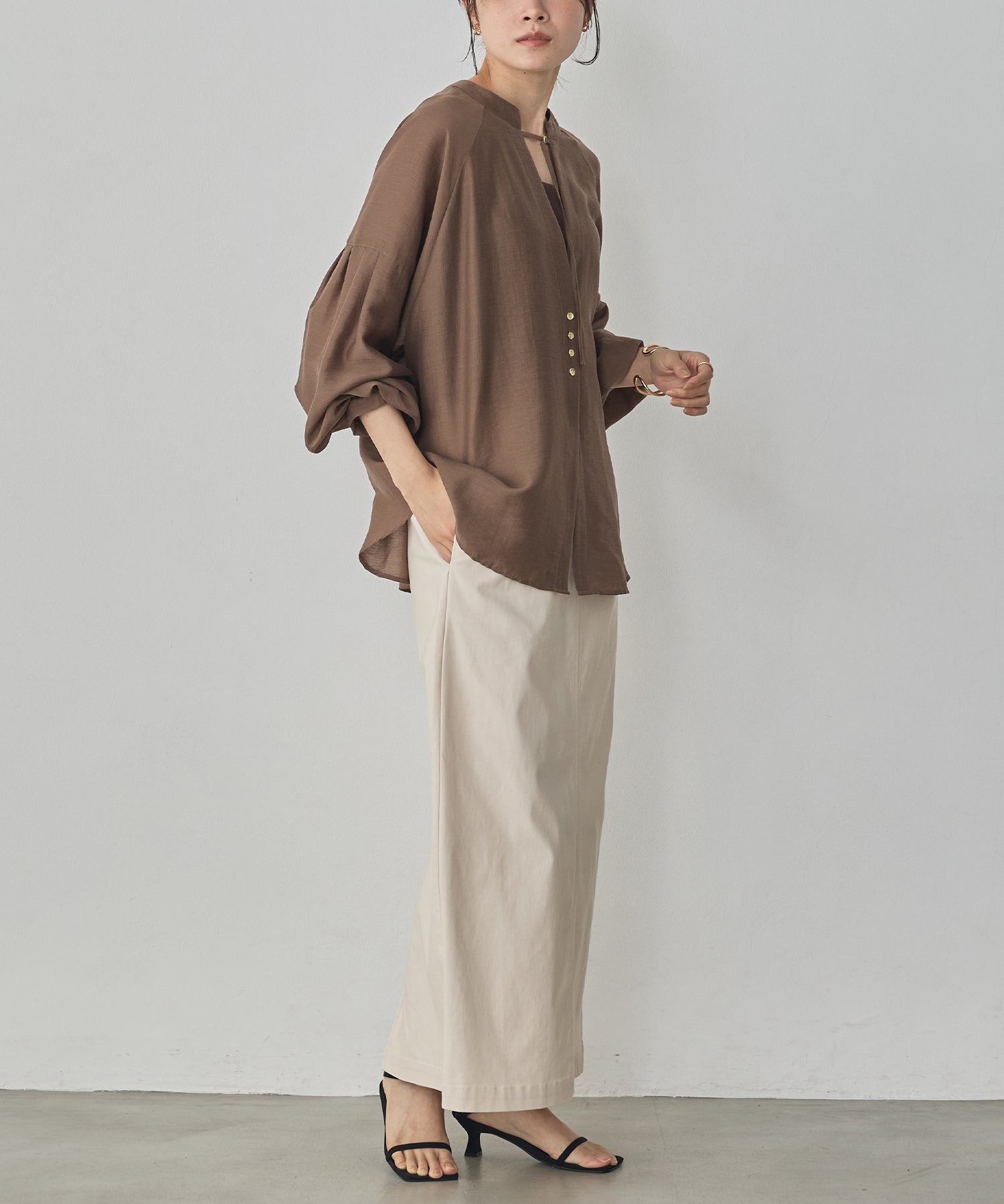 《PRE-ORDER》REVERSIBLE SHEER SHIRT