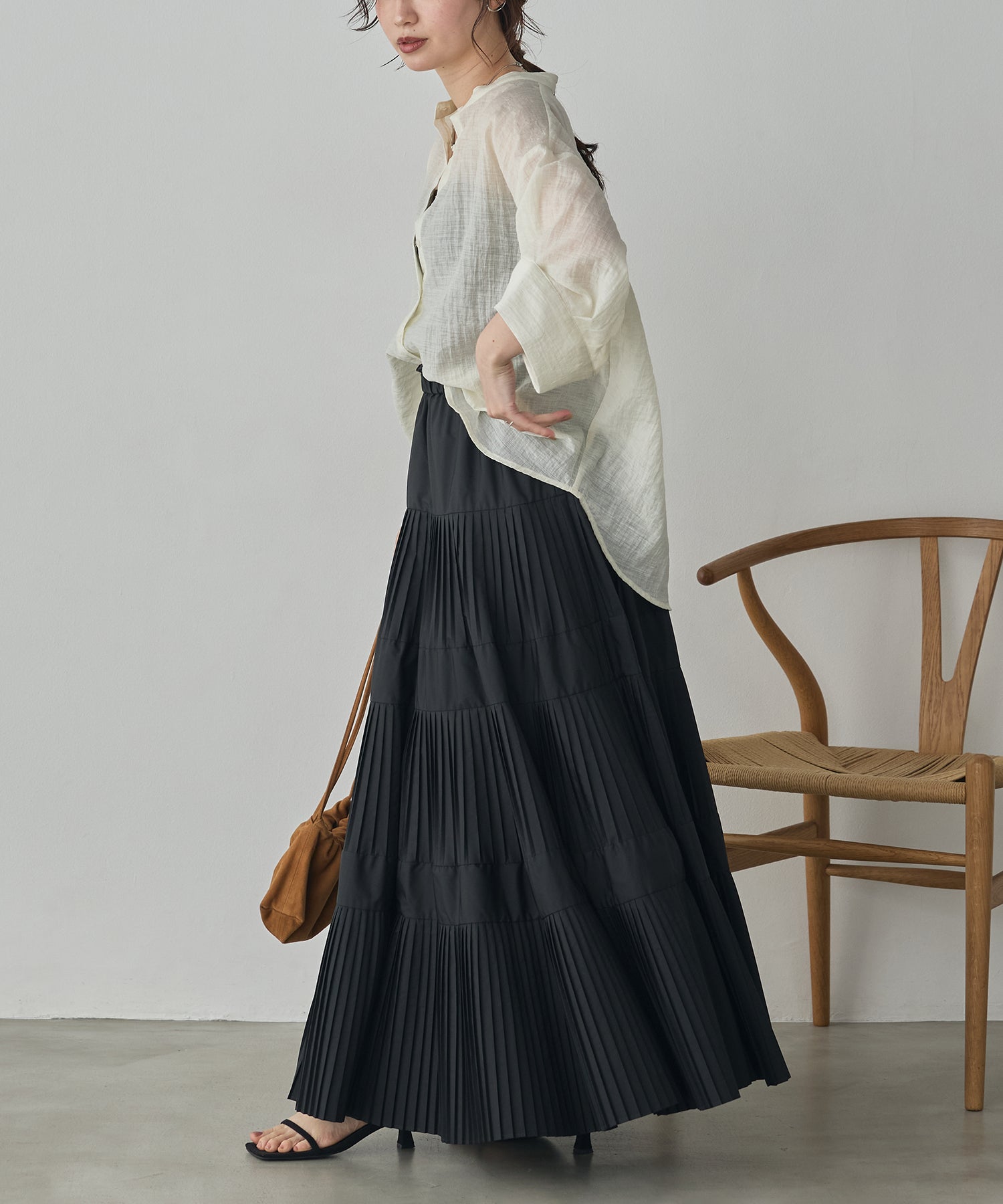 HIGH-TWIST SLUB DOLMAN SHIRT