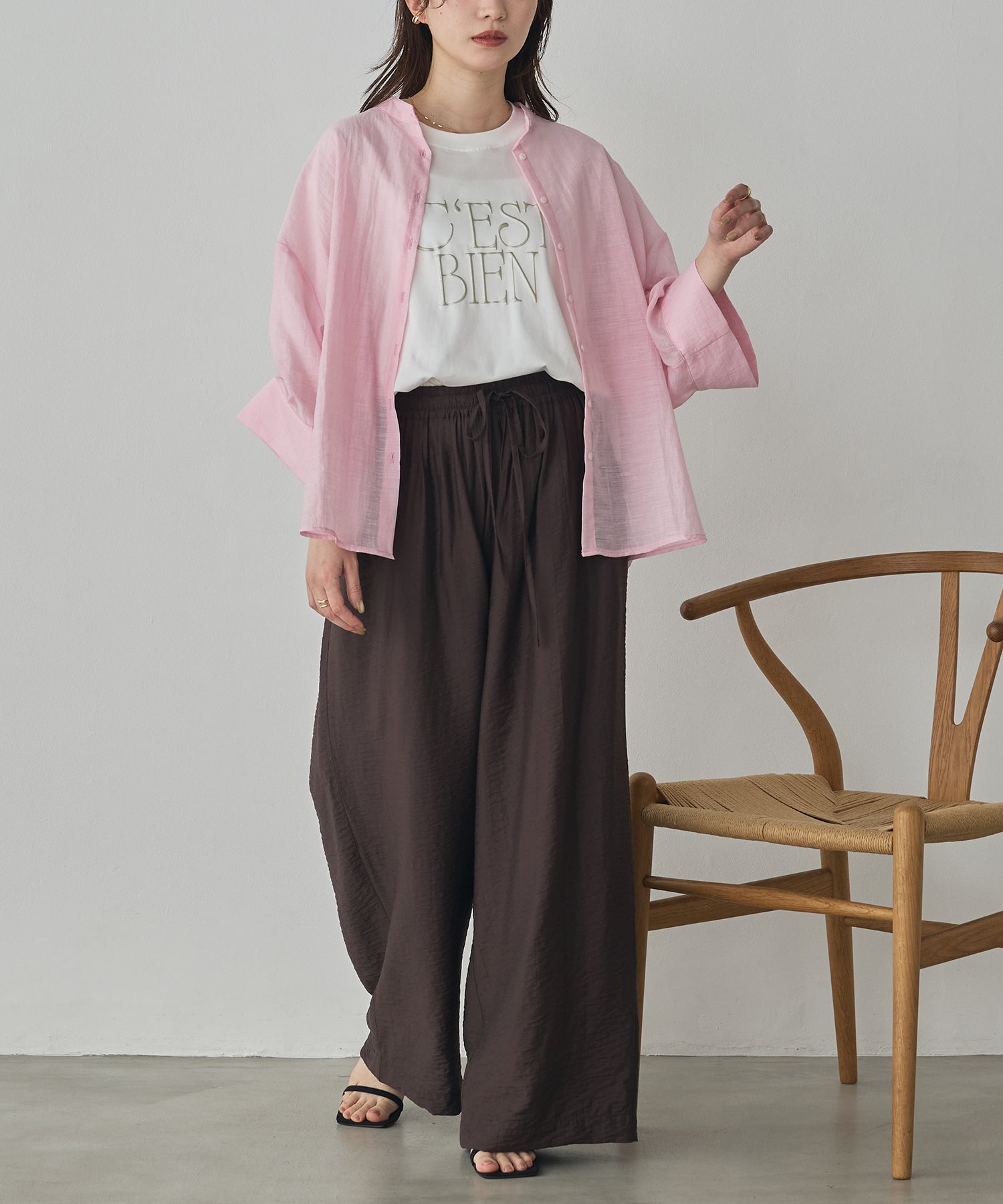 HIGH-TWIST SLUB DOLMAN SHIRT