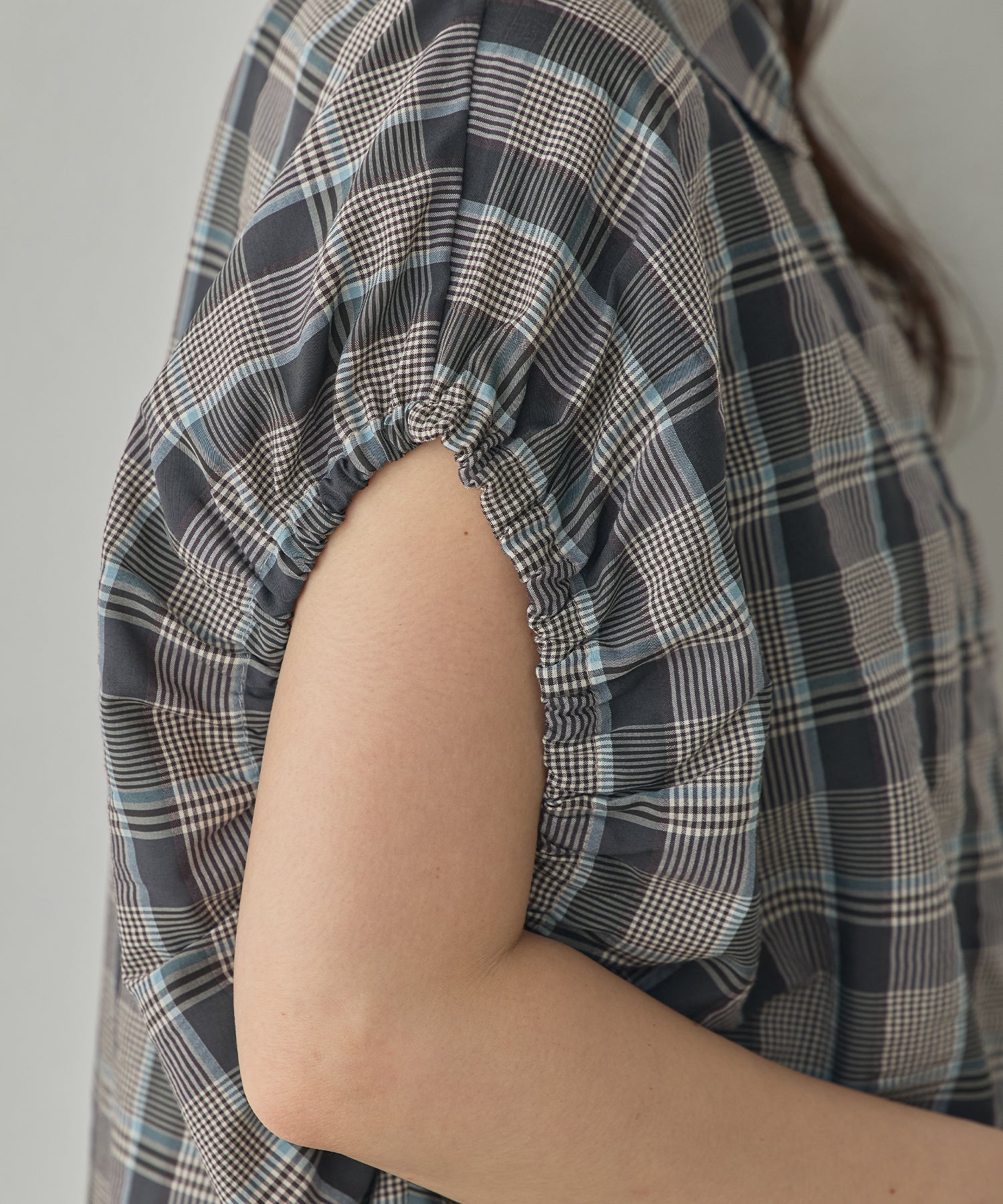 SOLID-COLOR YARN-DYED CHECK OVERSHIRT