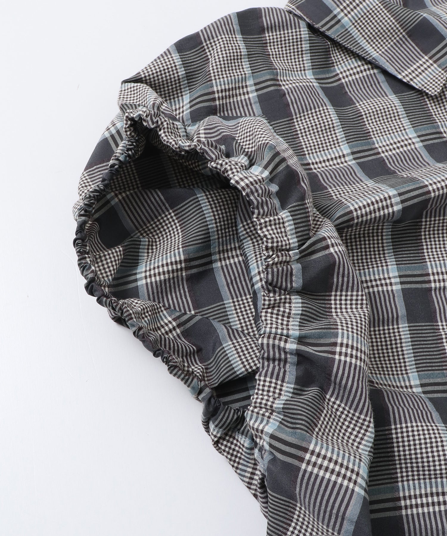 SOLID-COLOR YARN-DYED CHECK OVERSHIRT