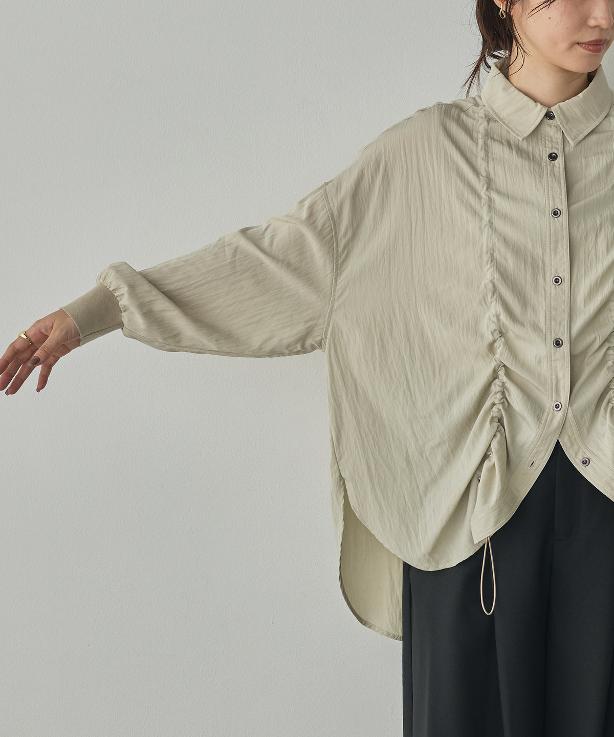 VINTAGE BROADCLOTH FRILLED SHIRT-STYLE JACKET