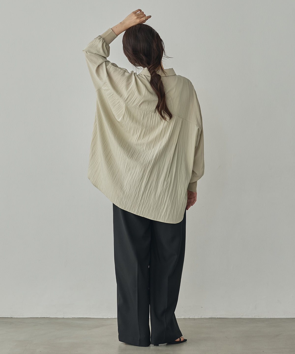 VINTAGE BROADCLOTH FRILLED SHIRT-STYLE JACKET