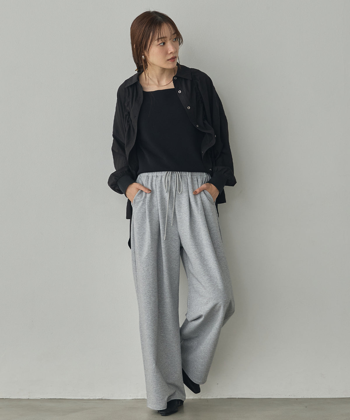 VINTAGE BROADCLOTH FRILLED SHIRT-STYLE JACKET