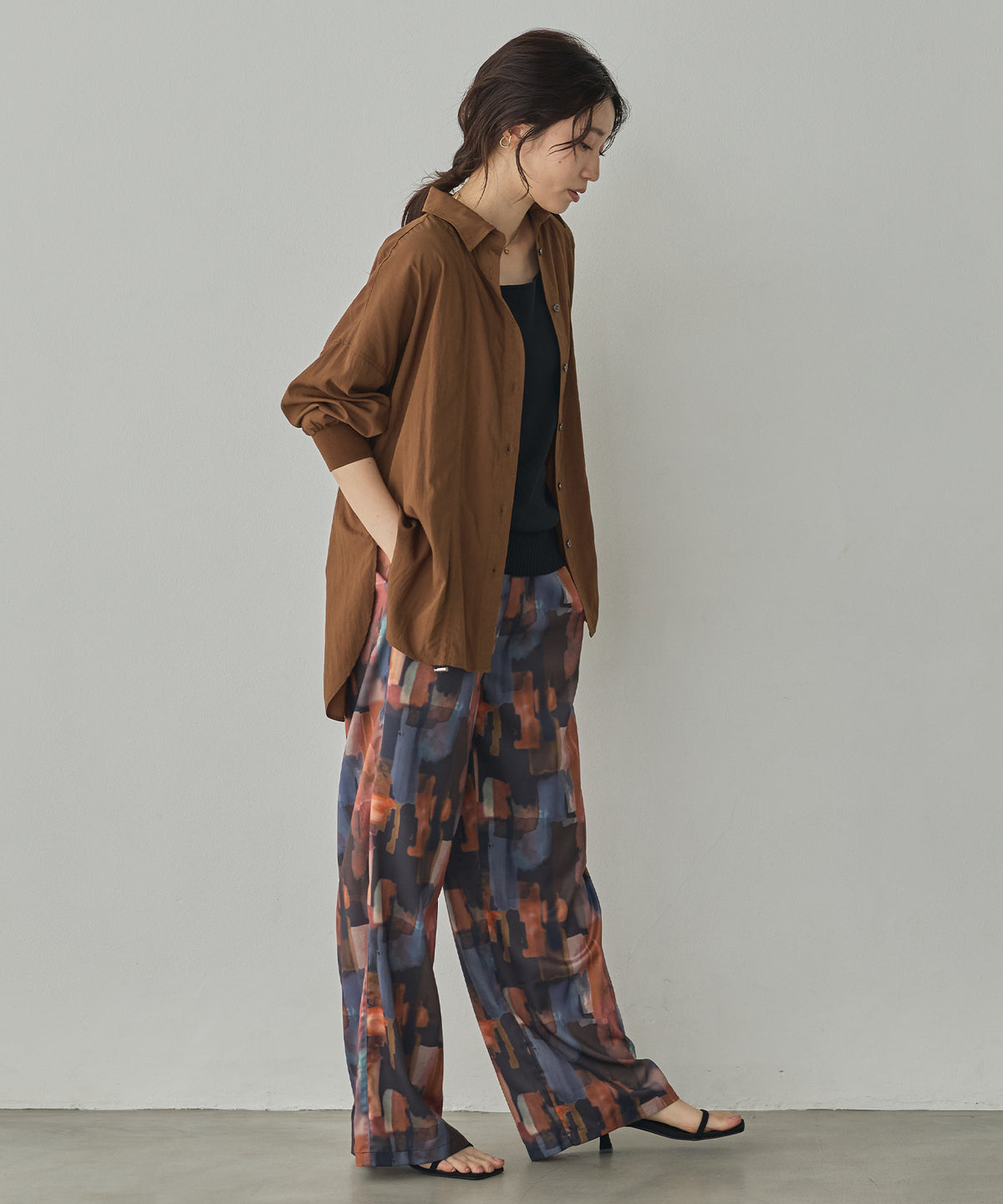 VINTAGE BROADCLOTH FRILLED SHIRT-STYLE JACKET