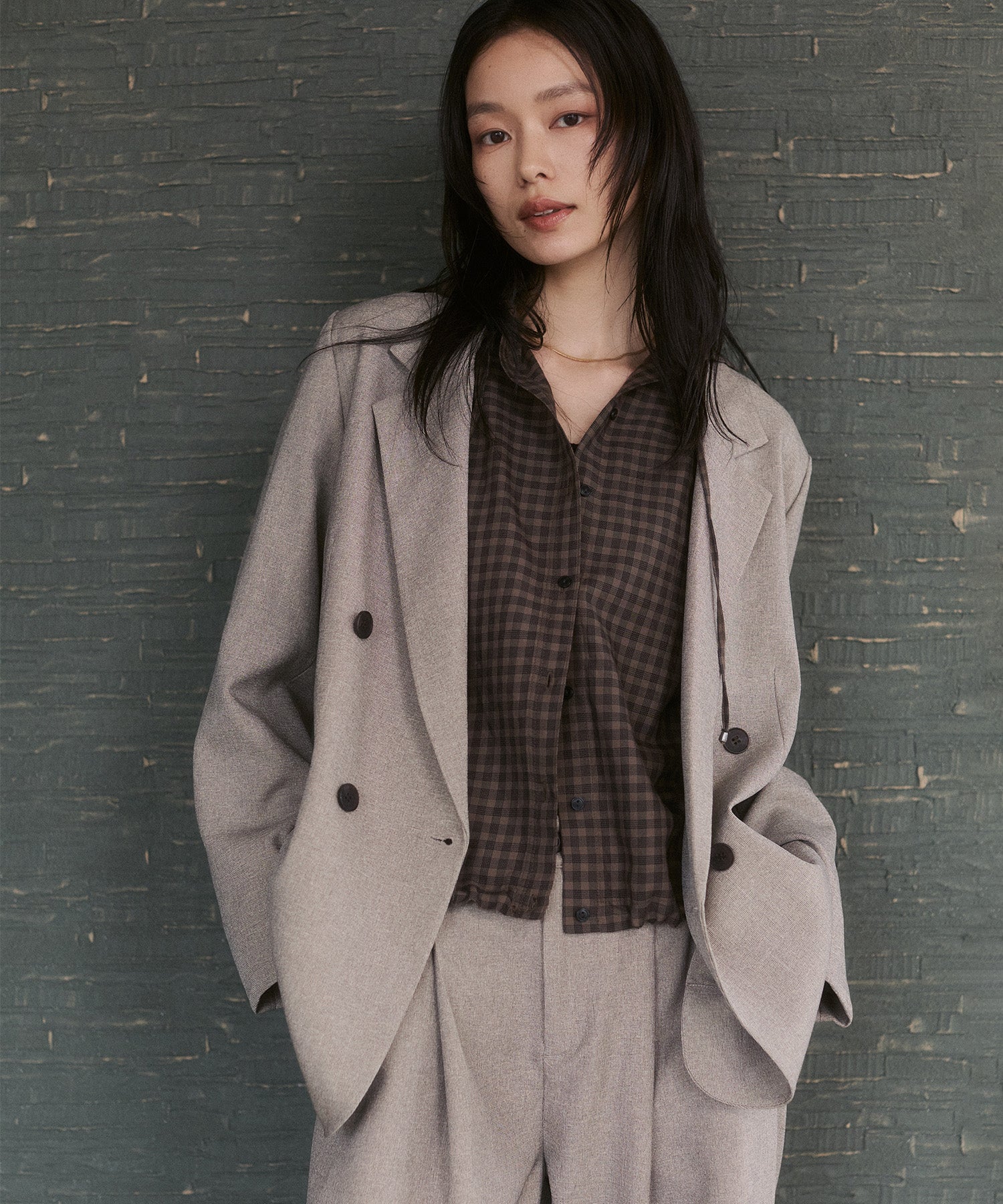 CHEQUERED HOODED SHIRT