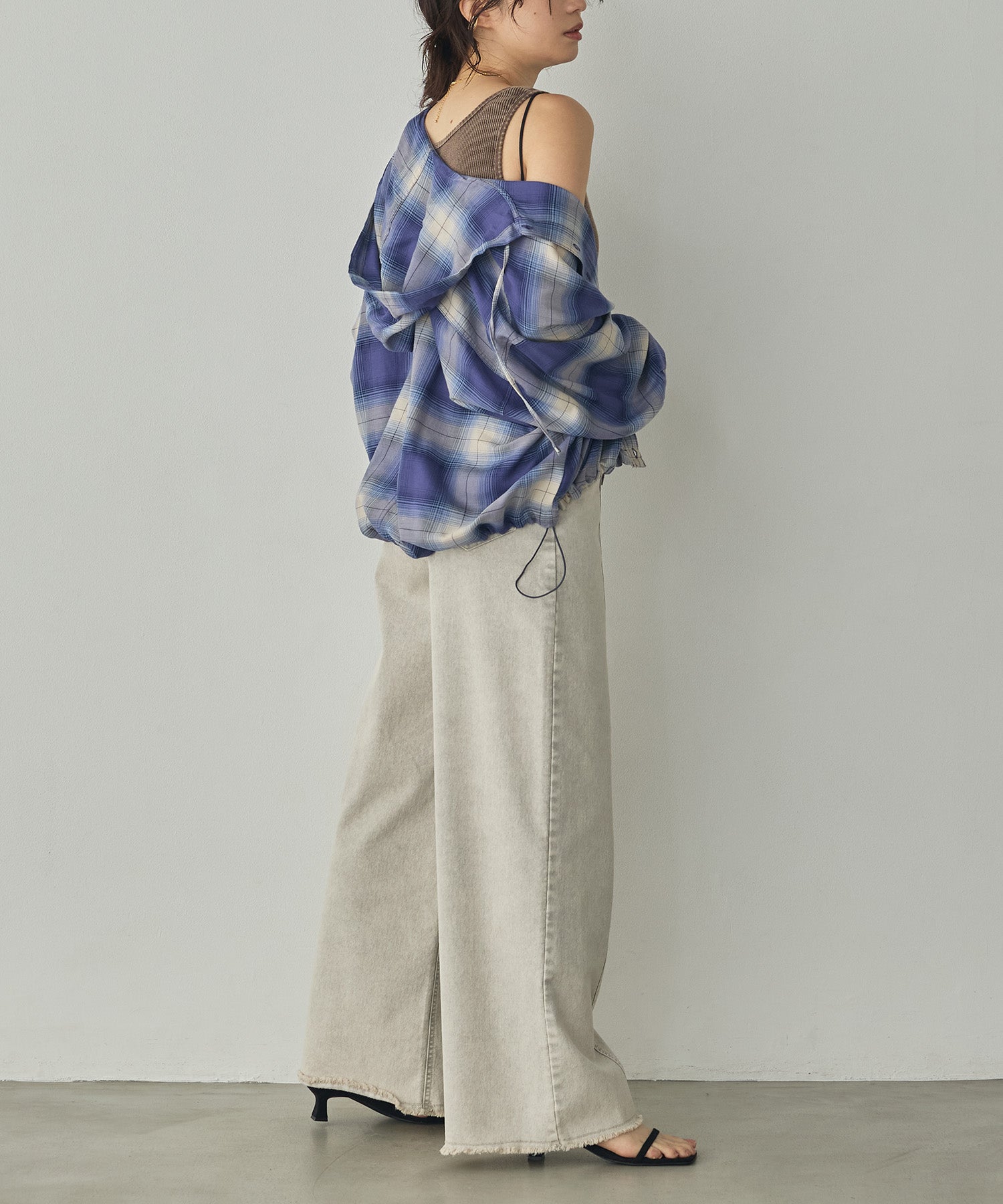 CHEQUERED HOODED SHIRT