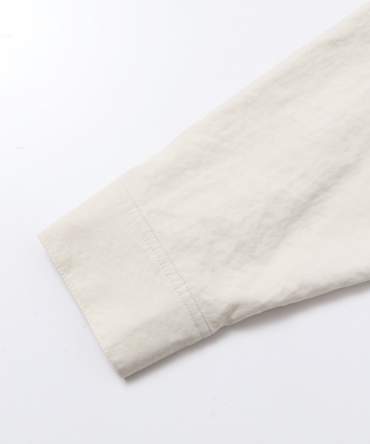 PEACH SUEDE 2WAY LENGTH BAND COLLAR SHIRT