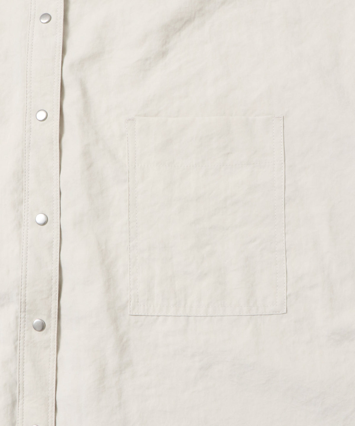 PEACH SUEDE 2WAY LENGTH BAND COLLAR SHIRT