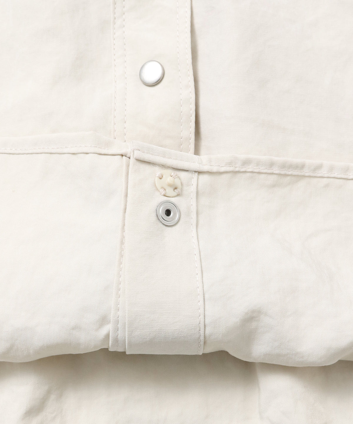 PEACH SUEDE 2WAY LENGTH BAND COLLAR SHIRT