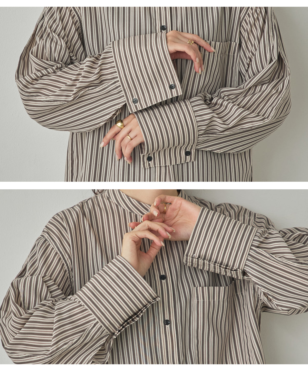 TUCK SLEEVE SHIRT