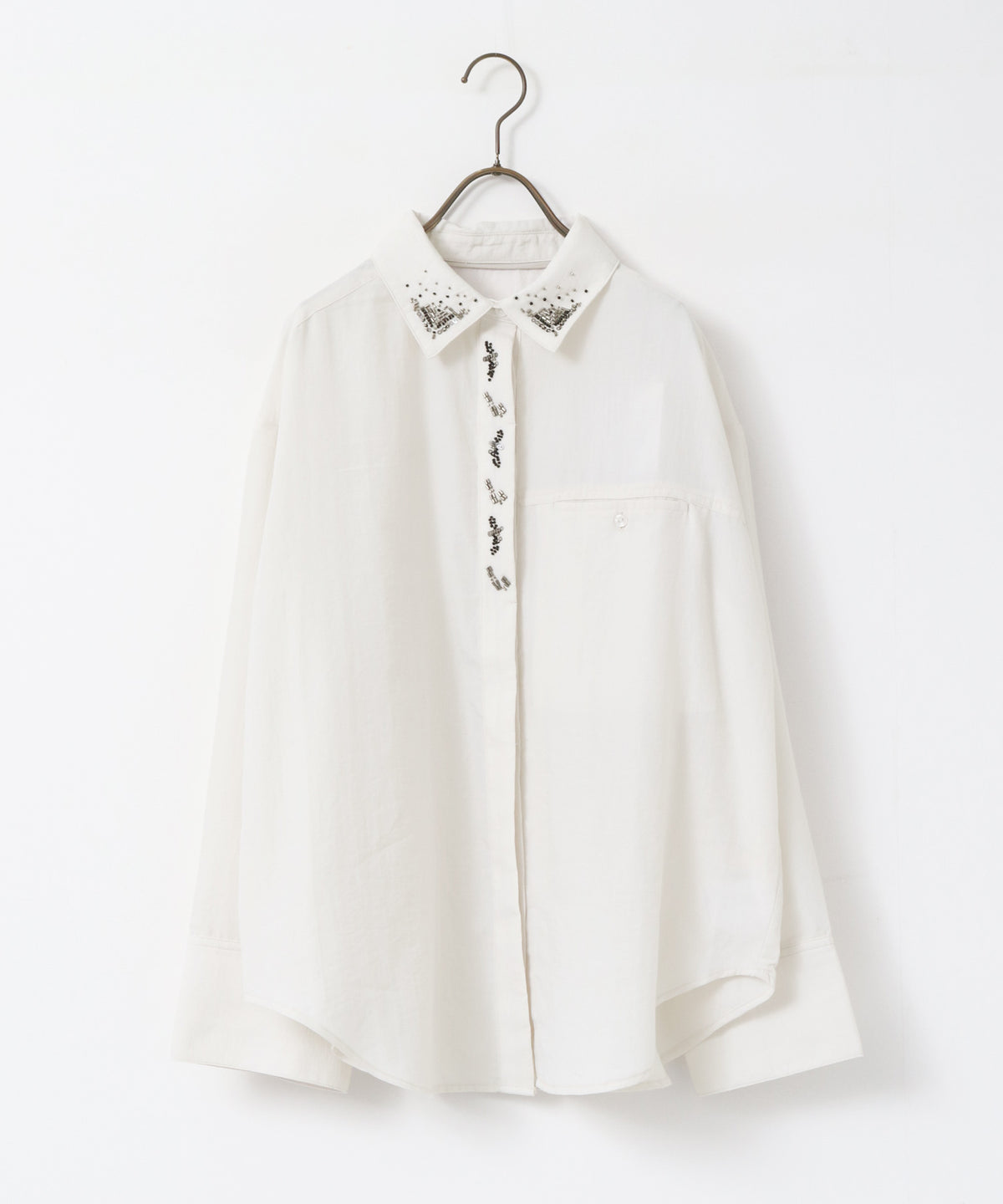 BEADED EMBROIDERED SHIRT